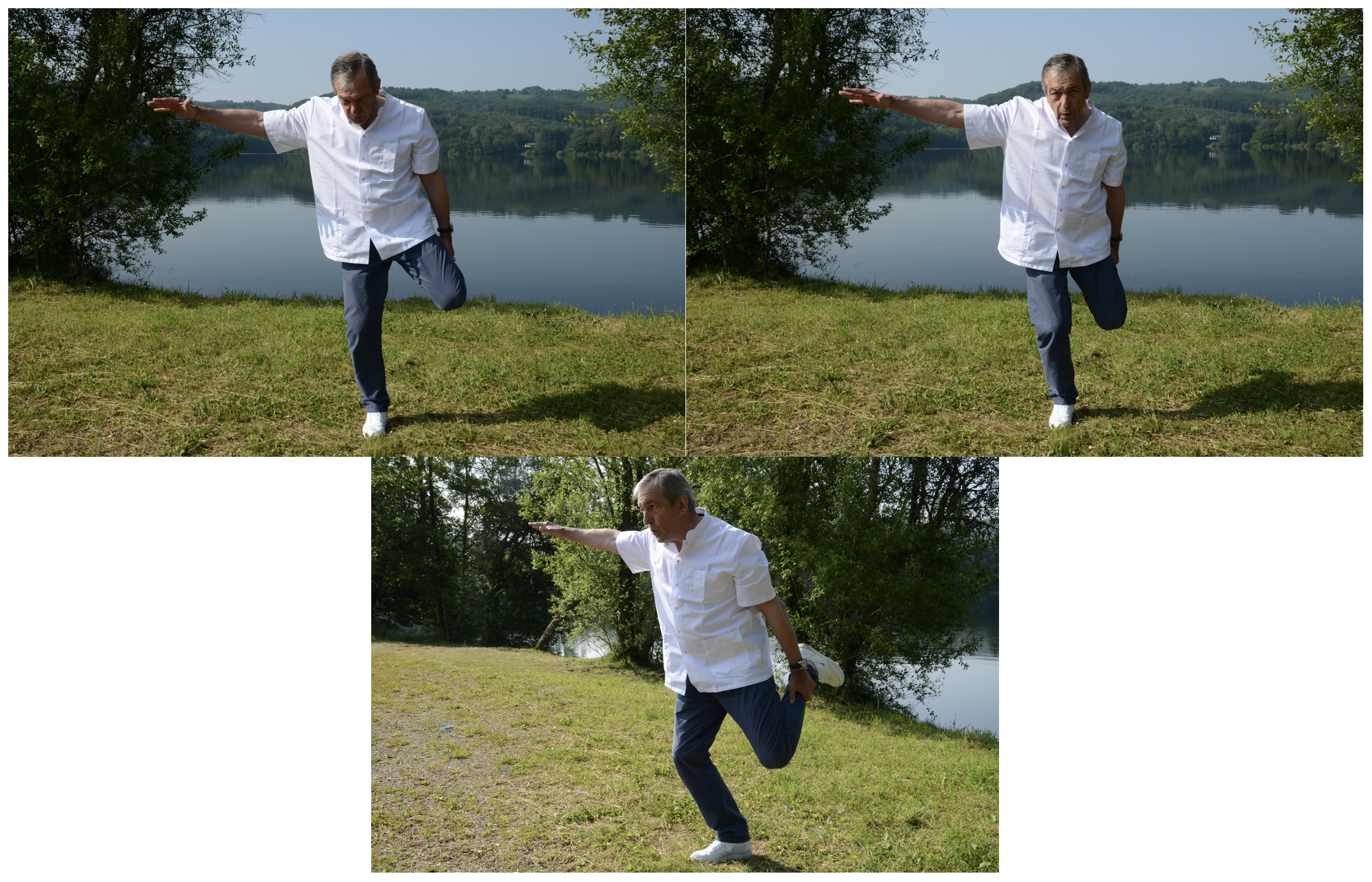 Figure 16 : Étirement du plan sagittal centré sur le quadriceps et le psoas